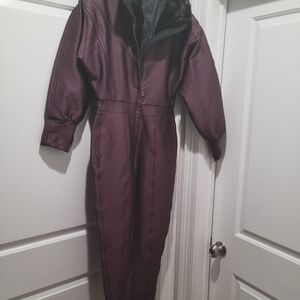 Bogner Vintage Burgundy One Piece Ski Suit
